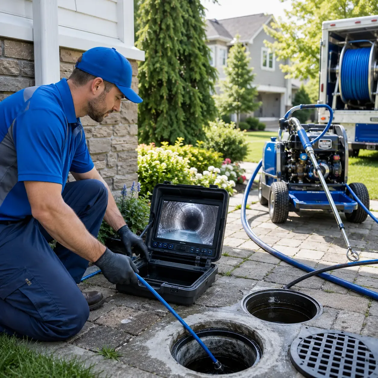 Outdoor drain cleaning professionals serving Cumberland Center, ME