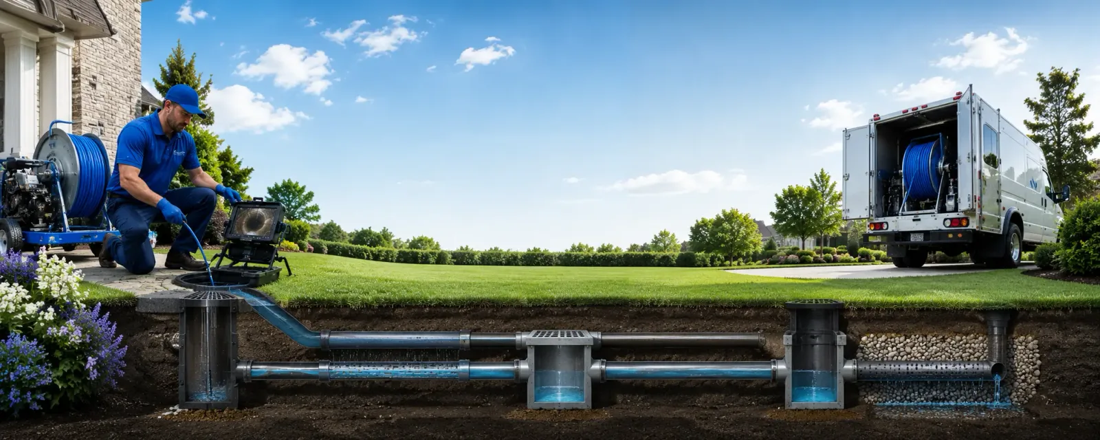 Outdoor drain cleaning information for Cumberland Center, ME